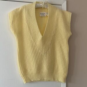 Vintage Yellow Knit Vest